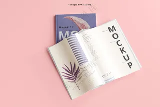 书籍杂志画册封面设计vi样机_04