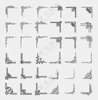 边框花边矢量素材