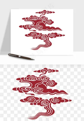 国潮祥云矢量png免抠
