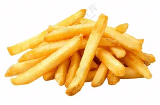 土豆薯条食物免抠