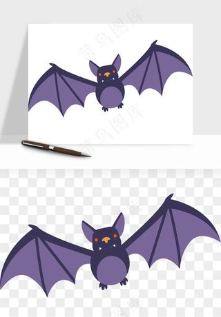 卡通蝙蝠png免抠