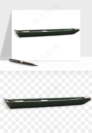 手绘木船小船png免抠