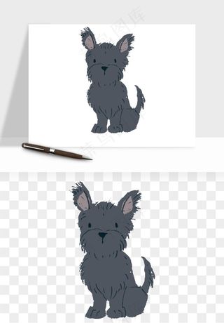 手绘狗狗宠物png免抠