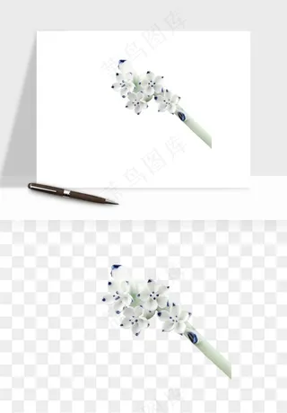 古风发簪头饰配饰png免抠