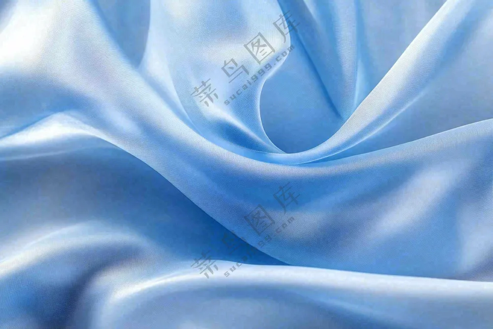 蓝色丝绸纹理背景