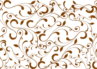 横向拼接棕色花纹图案免抠图片素材