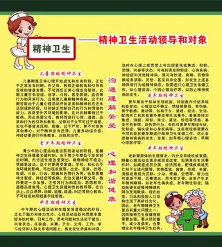 精神卫生活动领导和对象