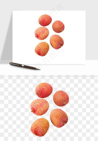 荔枝妃子笑水果png免抠