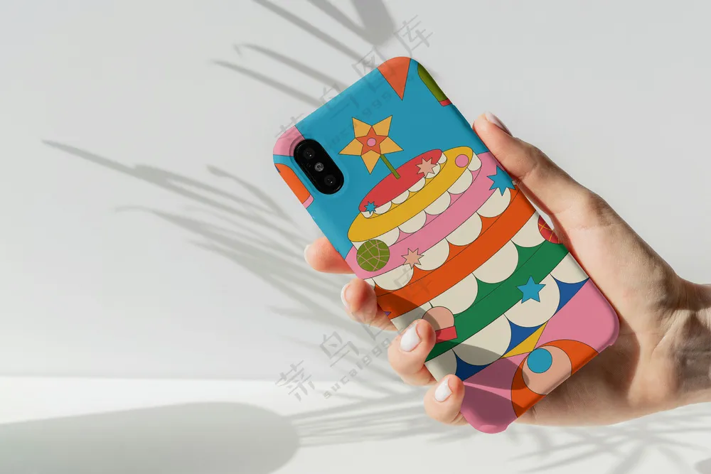 iPhoneX文创手机壳样机手机壳印花贴图样机-13
