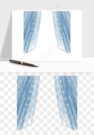 窗帘幕布帷幕png免抠