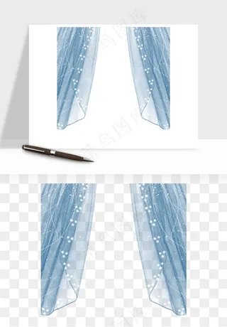 窗帘幕布帷幕png免抠