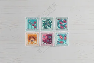 文创贴纸邮票样机-10