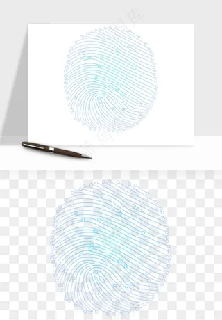 指纹手指纹路png免抠