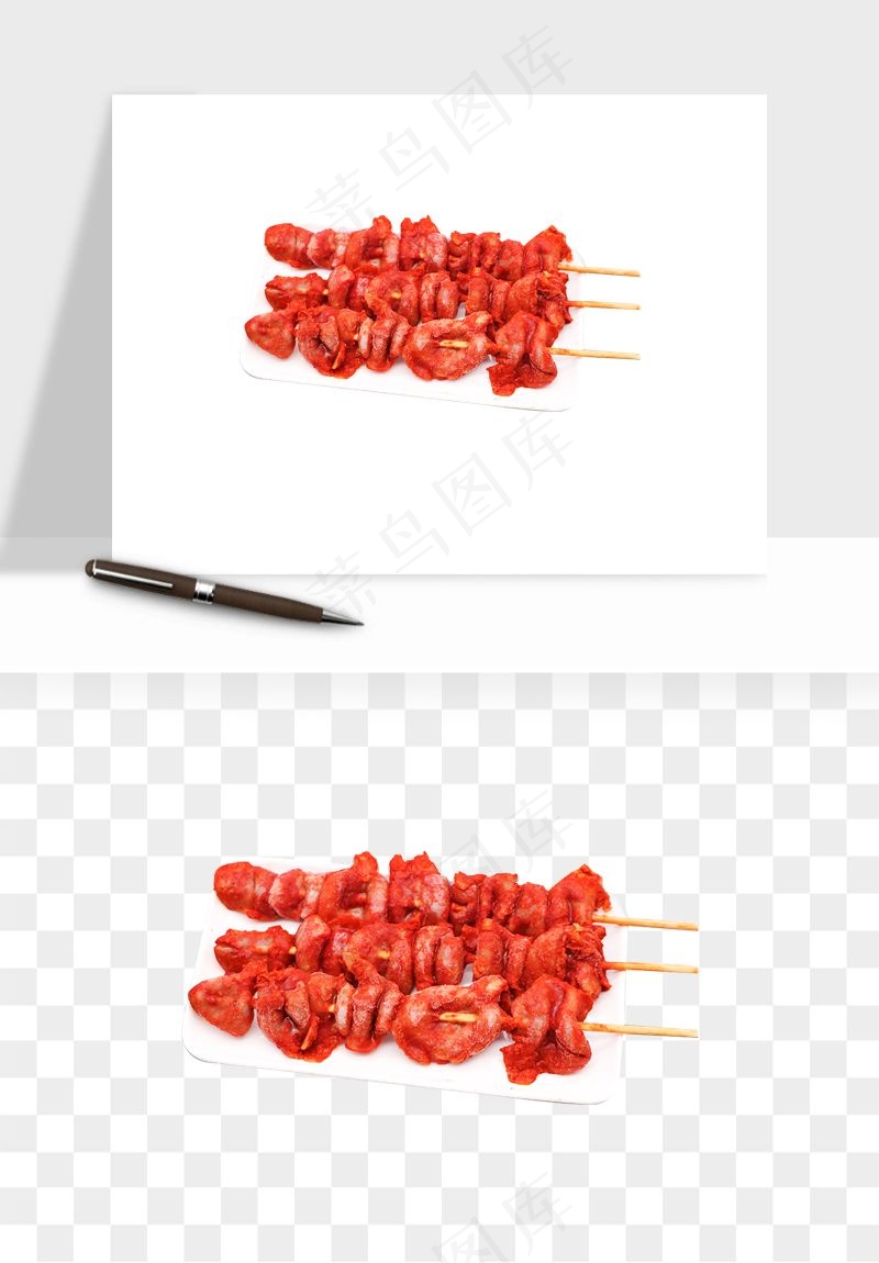 实物烧烤烤肉美食png免抠