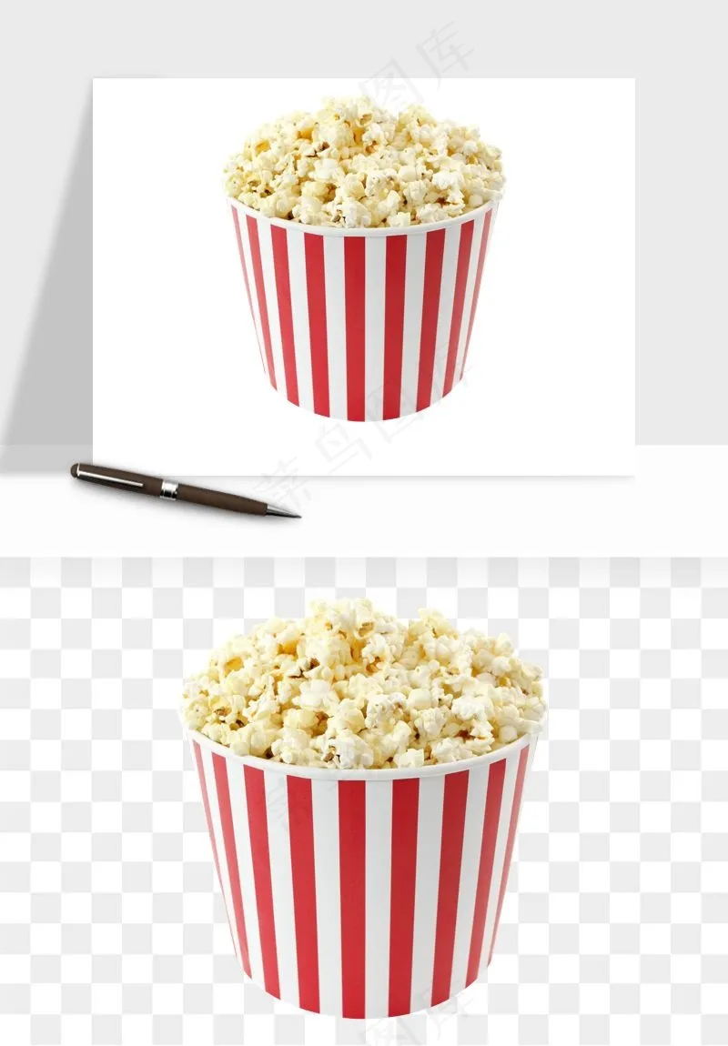 爆米花小吃png免抠