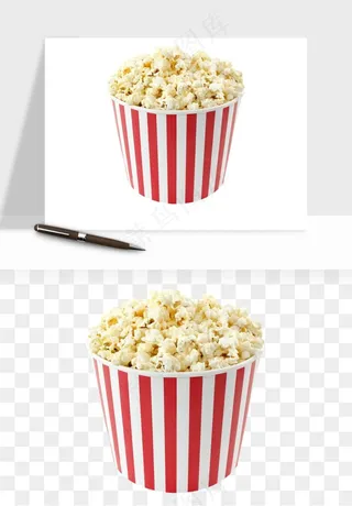 爆米花小吃png免抠