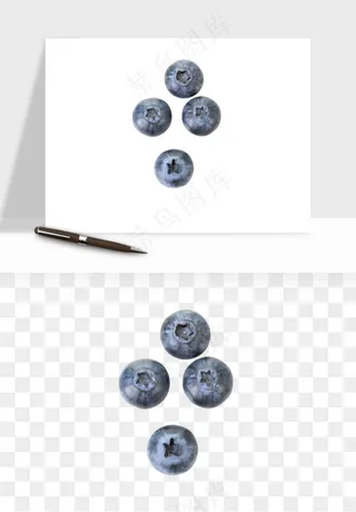 蓝莓水果png免抠