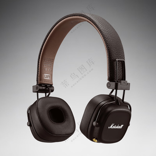 原木色复古风头戴式耳机样机