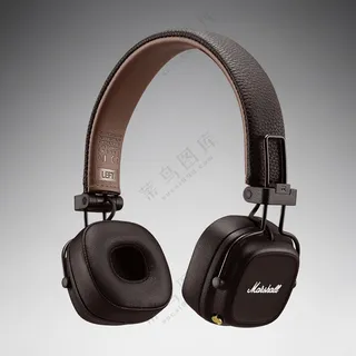 原木色复古风头戴式耳机样机