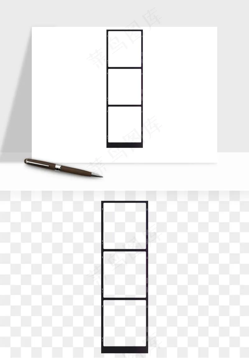 电影黑胶胶片元素png免抠