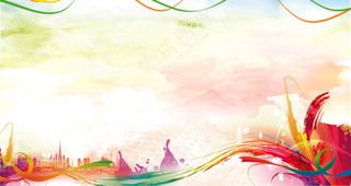 彩虹背景  多彩