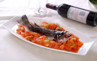 番茄蒸鲈鱼