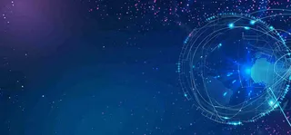 数码科技线光几何背景