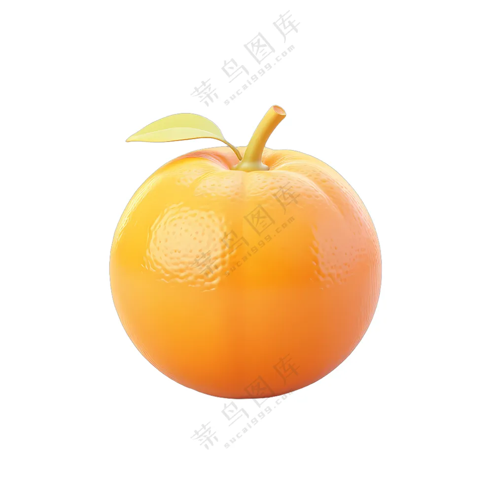 一只橙子的图像