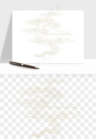 国潮祥云矢量png免抠