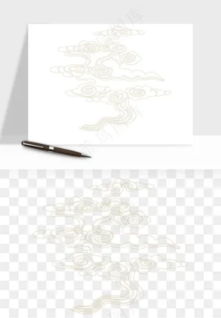 国潮祥云矢量png免抠