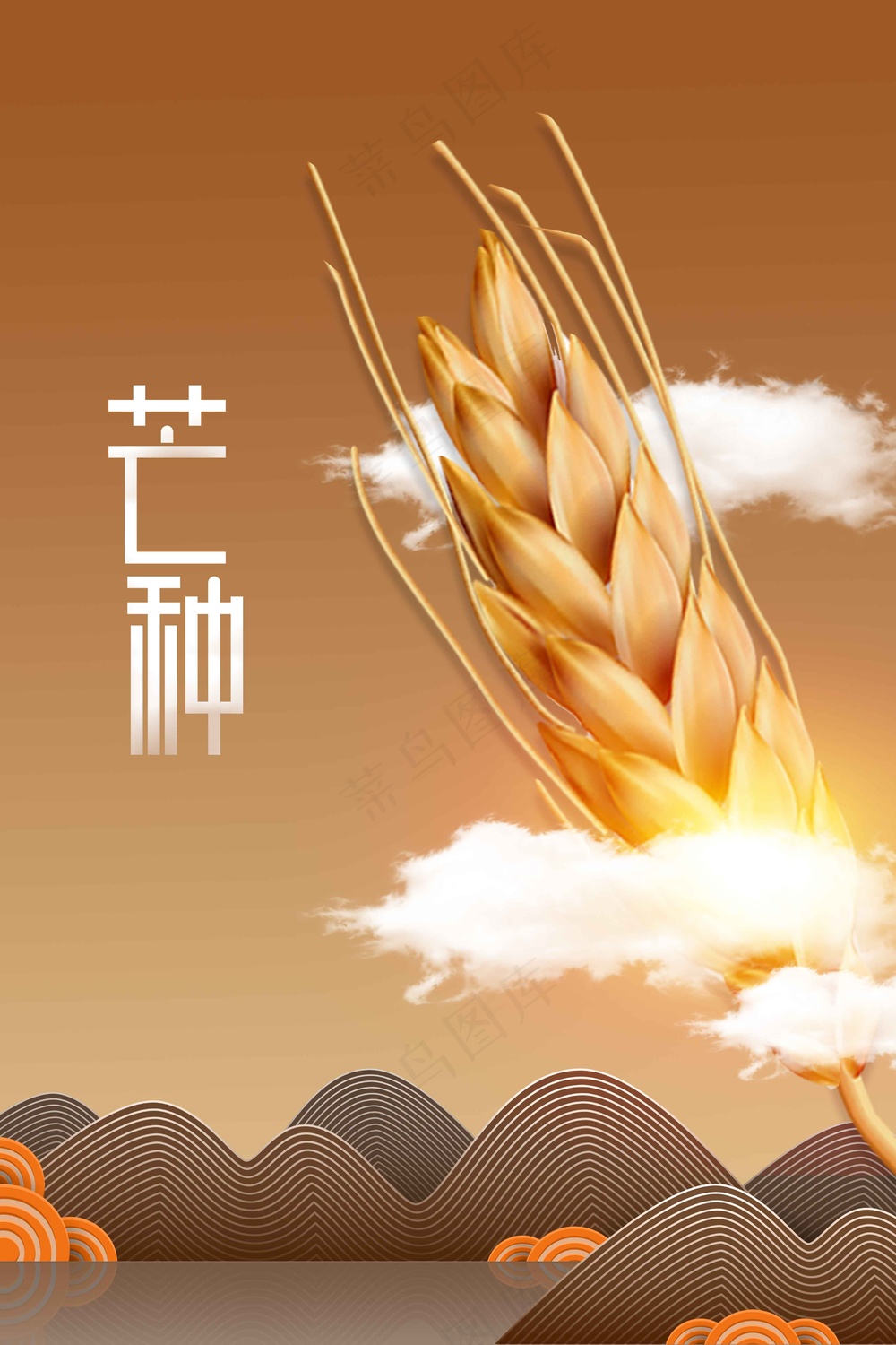 芒种节气传统活动宣传海报