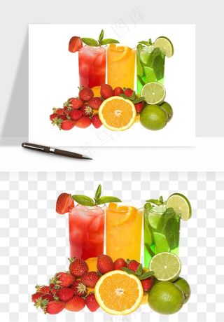 冷饮品果汁饮料png免抠图