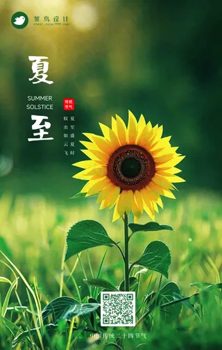 夏至手机海报