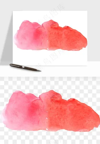 水彩泼墨涂鸦墨迹元素png免抠