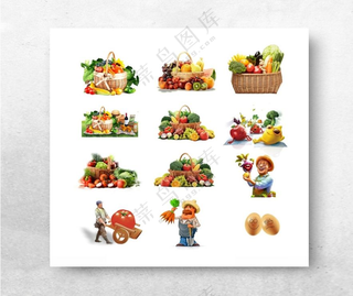 蔬菜水果蔬菜灯箱设计海报