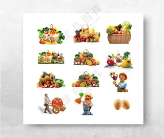 蔬菜水果蔬菜灯箱设计海报