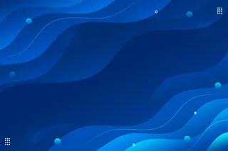 蓝色波浪曲线素材