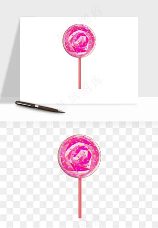 棒棒糖圈圈糖png免抠