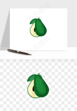 牛油果水果png免抠