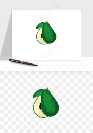 牛油果水果png免抠
