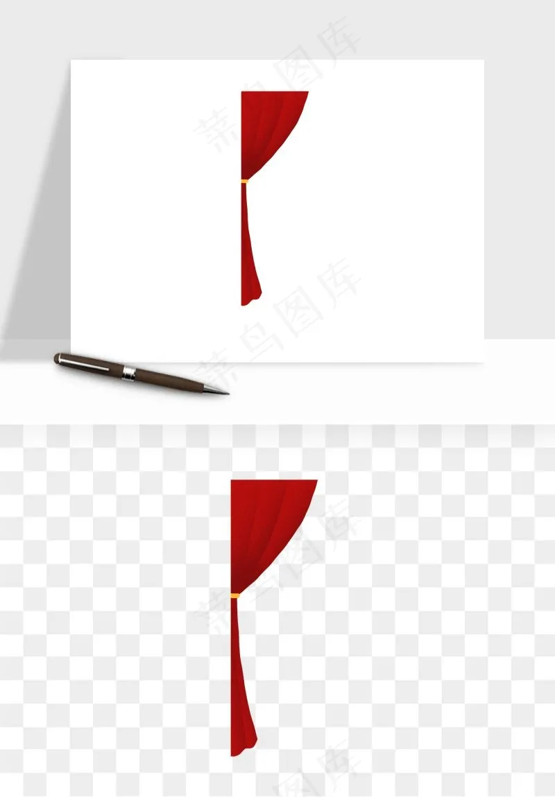 窗帘幕布帷幕png免抠