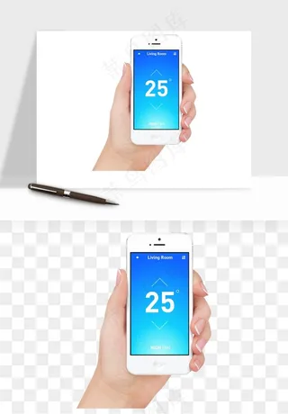 手拿手机素材png免抠