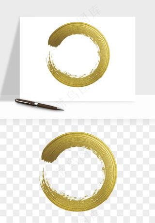 墨迹水墨圆圈圆环边框