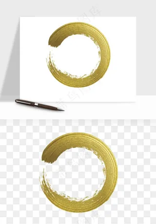 墨迹水墨圆圈圆环边框