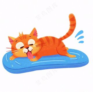 小猫猫咪宠物动物卡通插画免抠