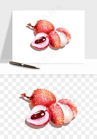 荔枝妃子笑水果png免抠