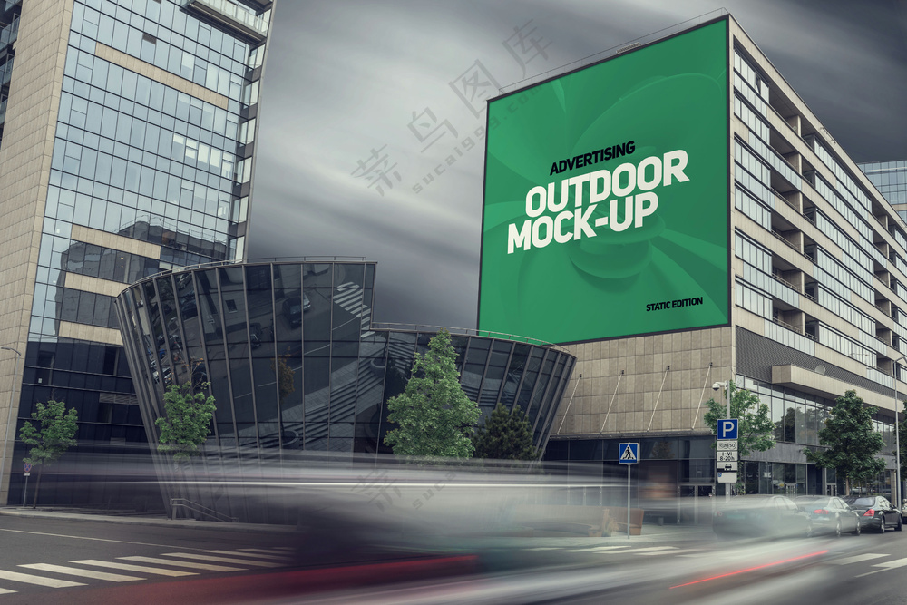 巨幅广告LED屏海报灯箱样机08