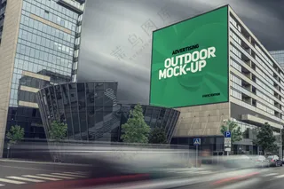 巨幅广告LED屏海报灯箱样机08