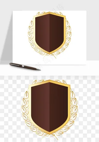 盾牌护盾认证品质徽章png免抠