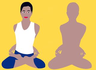 瑜伽体式 闭莲式